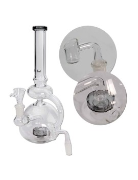 Recycle Bong for herbs and extracts - Black Leaf