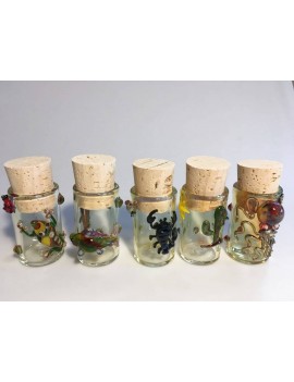 Handmade glass container vases