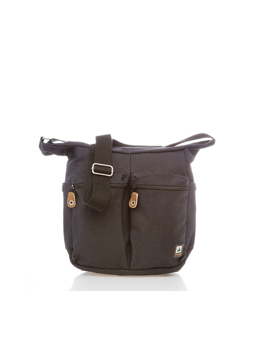 Shoulder bag with 2 External pockets - Pure