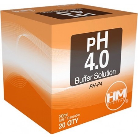 Kit Calibration Solution PH4 Buste 20ml - HM Digital