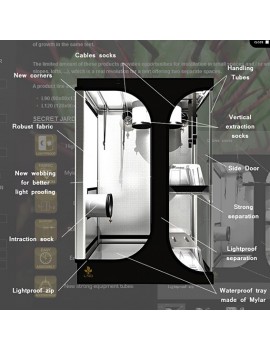 Dark Room Lodge 2.6 90x60x135 with Space Booster - Secret Jardin