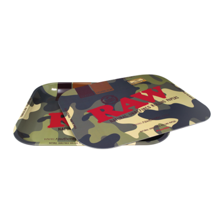 Cover Rolling Tray Camo Magnetic - Raw