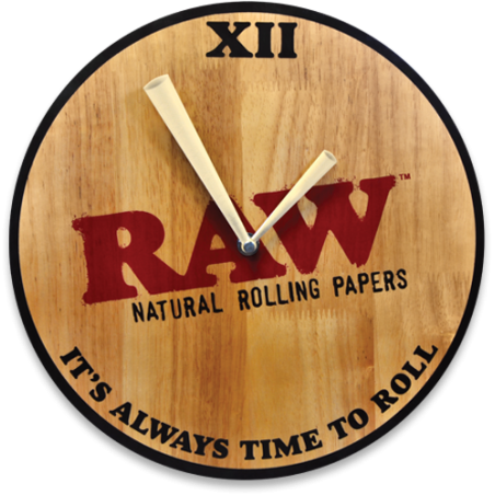 Wall Clock Wooden - Raw